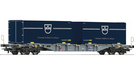 Roco 77343 Containertragwagen Gattung Sgnss der SBB