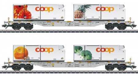 Märklin 47462 Containertragwagen-Set coop® der AAE Cargo AG