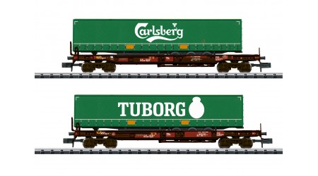 Minitrix 18718 Taschenwagen-Set AAE «Carlsberg & Tuborg»