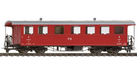 Bemo 3246 225 Plattformwagen AB 4125 der Furka-Oberalp-Bahn (FO)