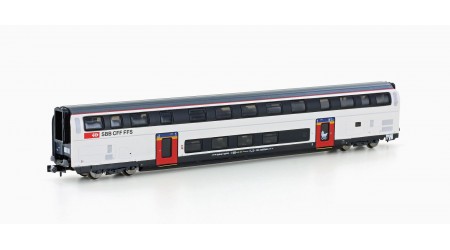 Kato/Hobbytrain 25120 Doppelstock-Wagen IC2020, 1. Klasse der SBB, Epoche VI, Refit