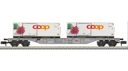 Minitrix 15493 Containerwagen "Coop" der SBB Cargo - Spur N