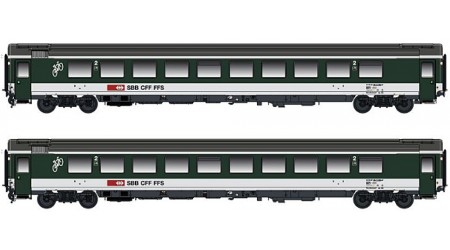 Kato/Hobbytrain 25502 Personenwagen-Set Bpm 2. Klasse der SBB