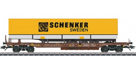 Märklin 47438 Taschenwagen AAE beladen mit Auflieger "Schenker Sweden"