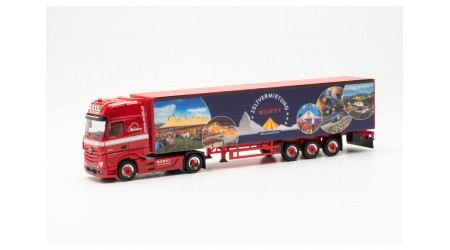 Herpa 953474 Mercedes-Benz '18 Gardinenplanen-Sattelzug "Circus Monti"