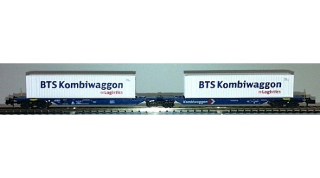 Kato / Hobbytrain 23700 Kombiwaggon mit 2 Container "BTS Kombiwaggon"