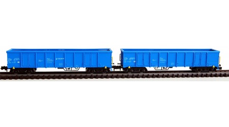 Kato / Hobbytrain 23415 Off. Güterwagen-Set "Eanos" blau der SBB