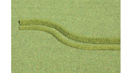 Heki 1186 - 3 flexible Hecken hellgrün 14 x 7 mm, je 50 cm lang