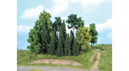Heki 1957 Mischwald, 20 Bäume + Tannen 7-18 cm