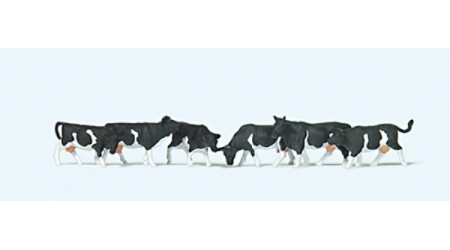 Preiser 79228 Kühe schwarz gefleckt