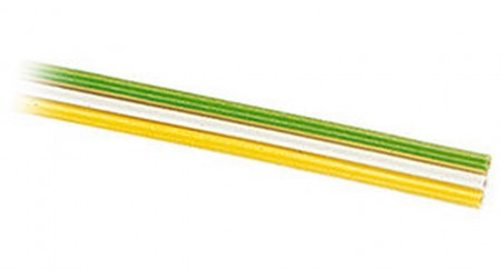 Brawa 3181 Flachbandkabel 3-adrig, gelb/weiss/grün, 0,14 mm²