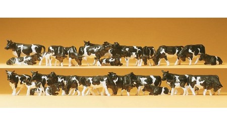 Preiser 14408 Kühe schwarz/weiss (30 Stück)