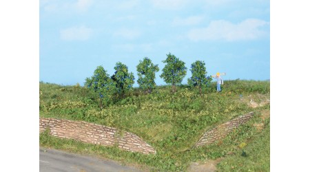 Heki 19132 - 5 Zwetschgenbäume 4 cm