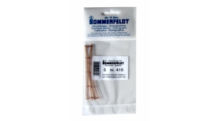 Sommerfeldt 410 Fahrdraht verkupfert 0,5 x 90 mm (5 Stück)
